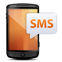 التنبية بواسطة رسائل SMS